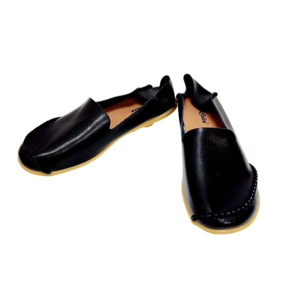 Woman Loafer Shoes Size 8.5 /40 Black Antiskid Flat Oversize Flat - Picture 9 of 13